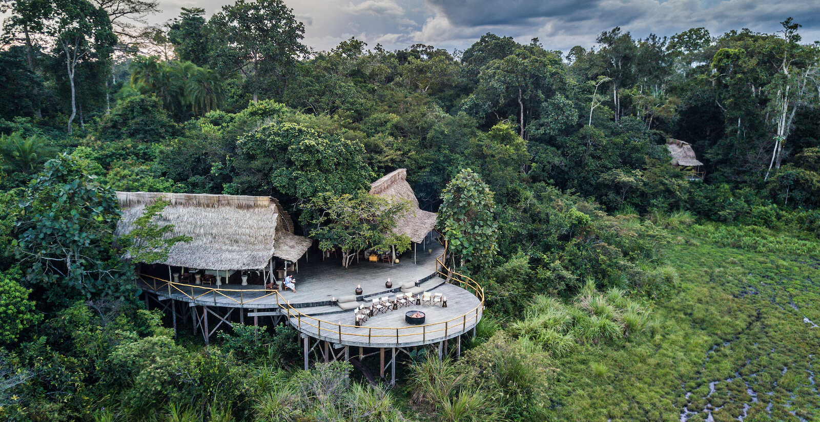 Luxury lodge in Odzala Kokoua National Park