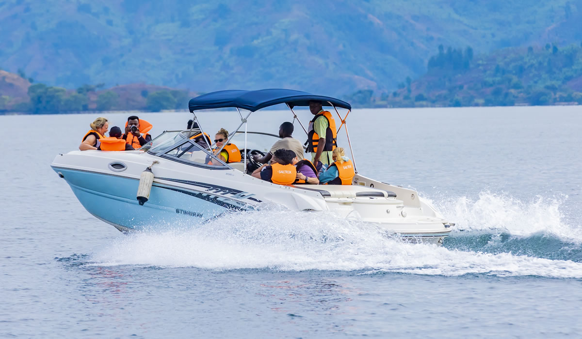 Boat cruise on Lake Kivu.