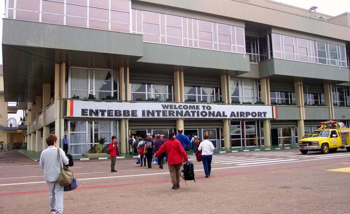 Entebbe International Airport.