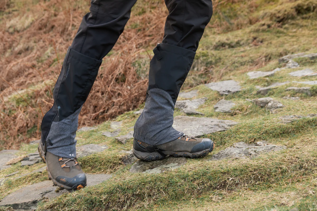 Gaiters are an important item because they help protect hikers from mud, water, insects, thorny vegetation, and loose volcanic gravel during gorilla trekking and volcano hiking. Waterproof gaiters keep trousers and hiking boots dry and clean while improving comfort on muddy rainforest and mountain trails.