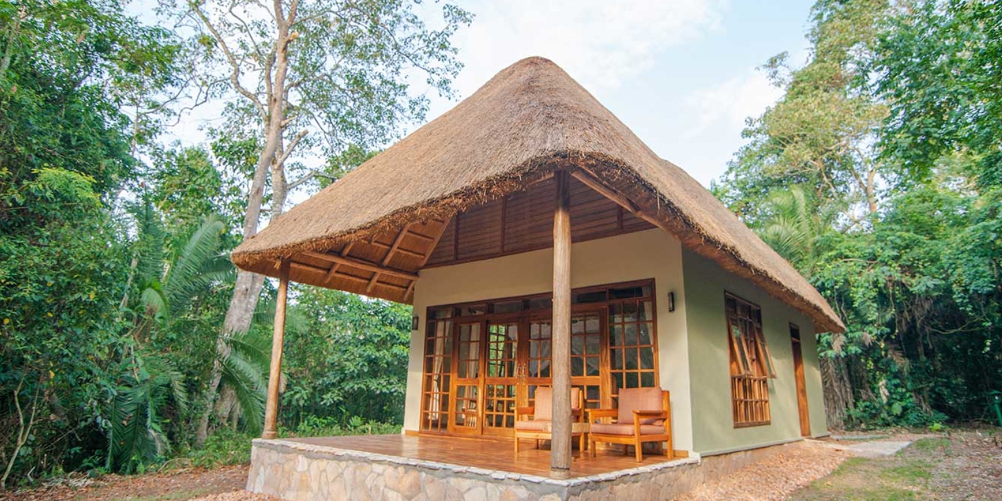 Primate Lodge Kibale National Park- Midrange Lodge offers best accommodation choice for 12 days best of Uganda safari.