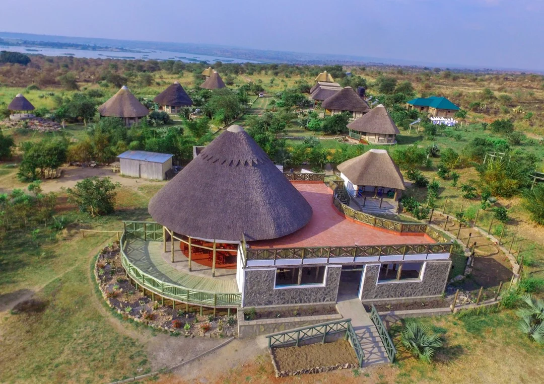 Tilenga Safari Lodge offers midrange accommodation with the best views of the river Nile on 7 days Uganda safari adventure.