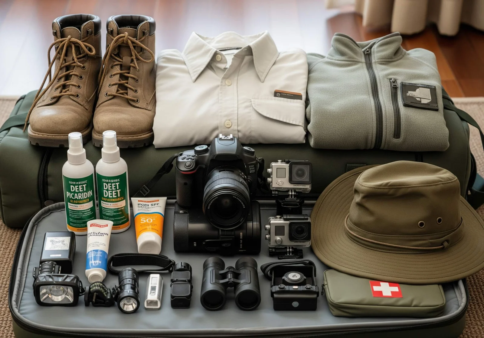 The best essentials to pack for hiking Mount Nyiragongo, help travelers prepare properly for a safer, more comfortable, and enjoyable volcano hiking experience in the Democratic Republic of Congo.