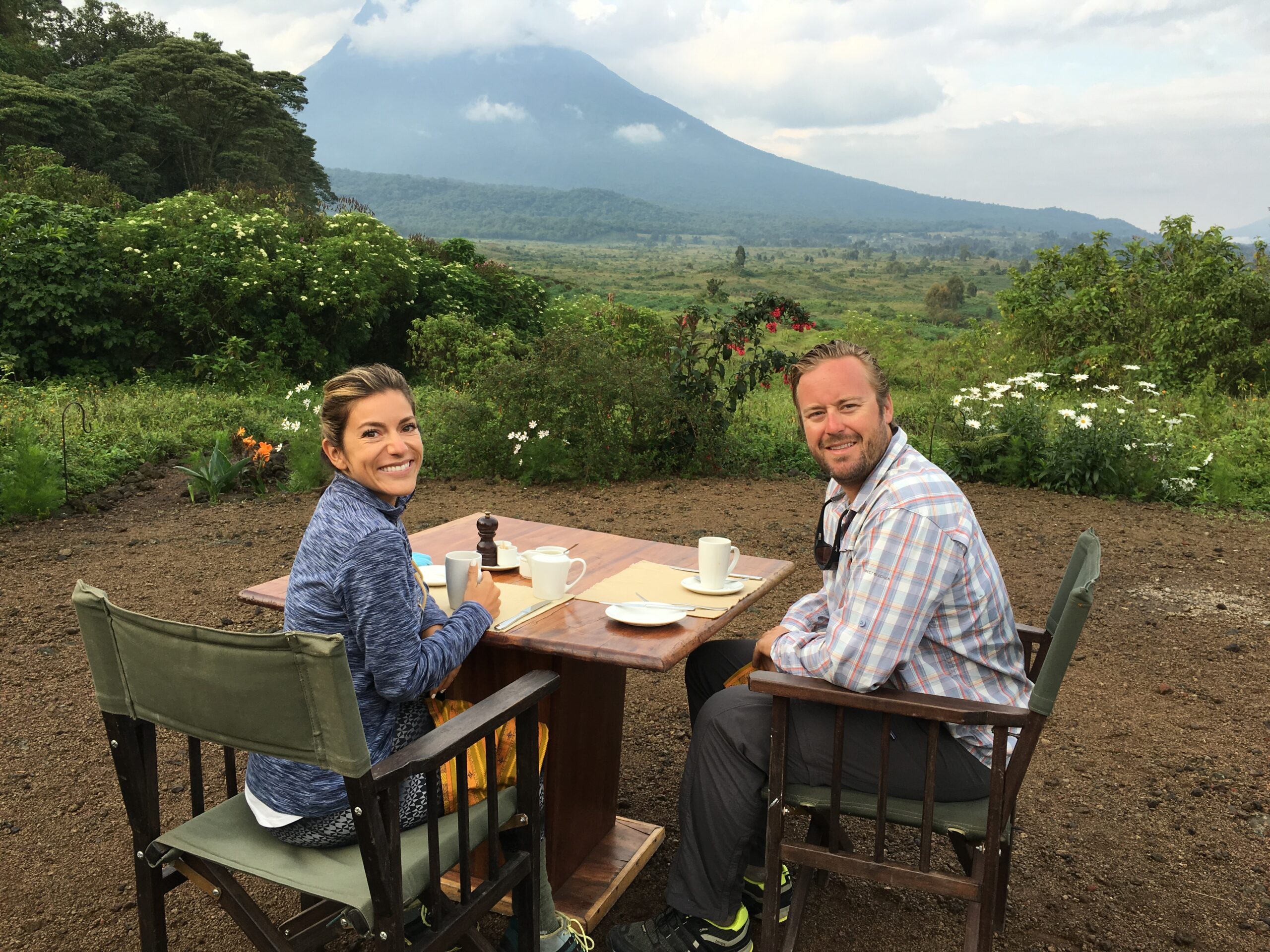 Tourists in Virunga National Park. The statement Is it safe to visit Congo" is very important to put under consideration before travelling.