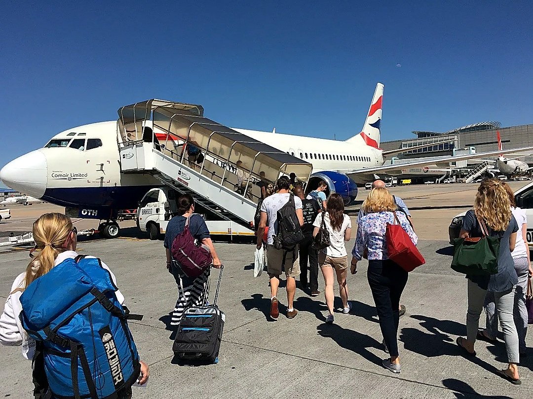 Harry Mwanga Nkumbula International Airport in Livingstone, Zambia