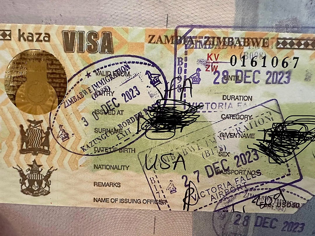 KAZA UniVisa for Zimbabwe, Zambia and Botswana day trips