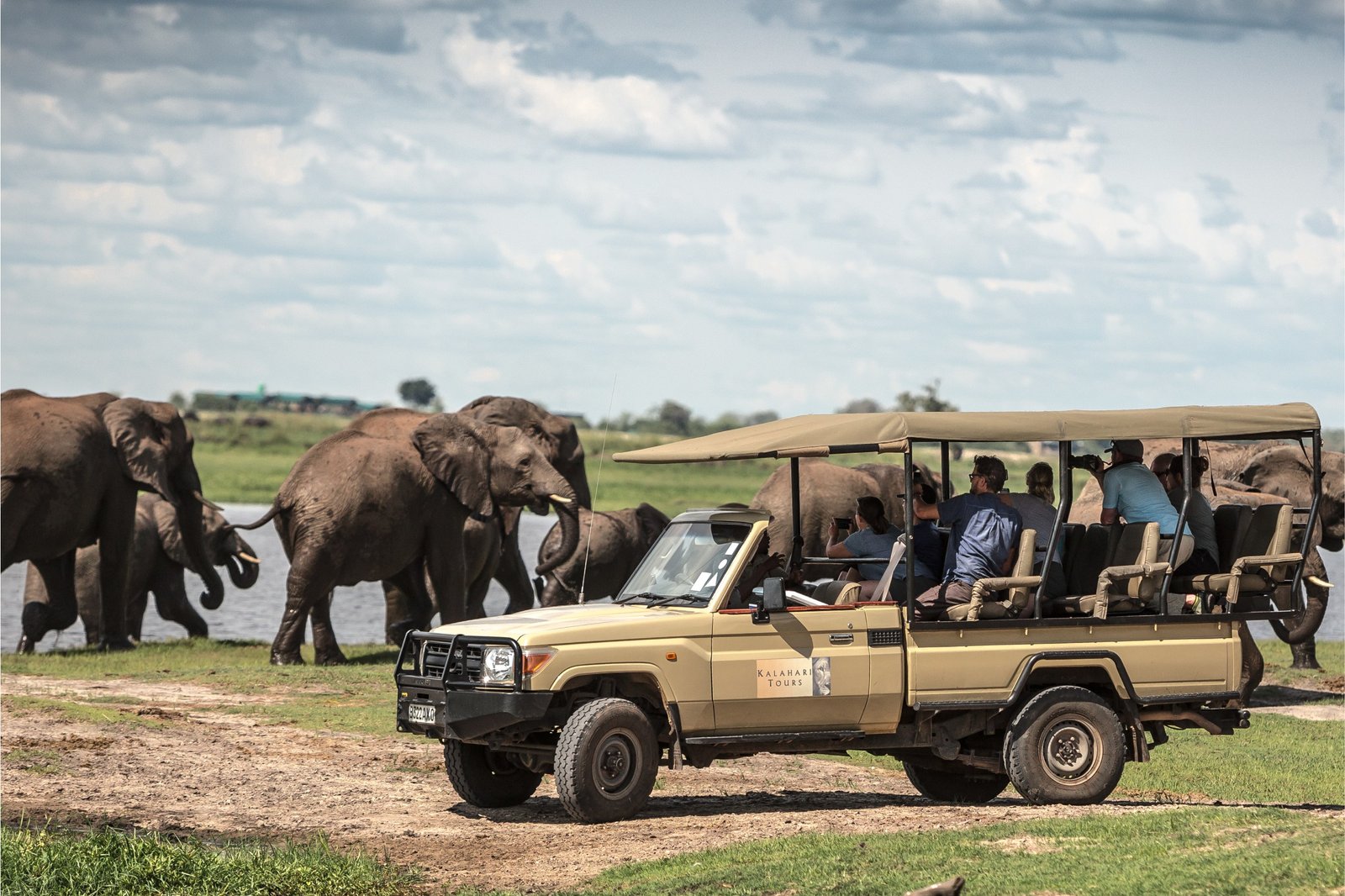 A day trip to Chobe National Park offers an exciting introduction to Botswana’s exceptional wildlife. The journey usually begins in Kasane or from nearby Victoria Falls or Livingstone, followed by a morning game drive through the Chobe Riverfront in search of elephants, buffaloes, lions, giraffes, antelopes and other wildlife. After the game drive, guests enjoy lunch before boarding a boat safari on the Chobe River. The cruise provides excellent views of elephants drinking and bathing, hippos, crocodiles and abundant birdlife. The day ends with a scenic transfer back, making it a rewarding and convenient safari experience for short-stay African travelers.