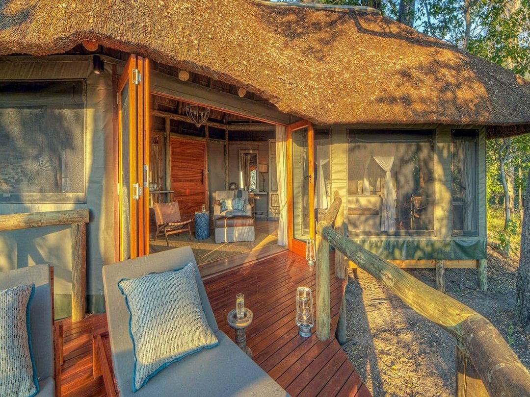 Camp Moremi luxury safari accommodation in the Okavango Delta Botswana.