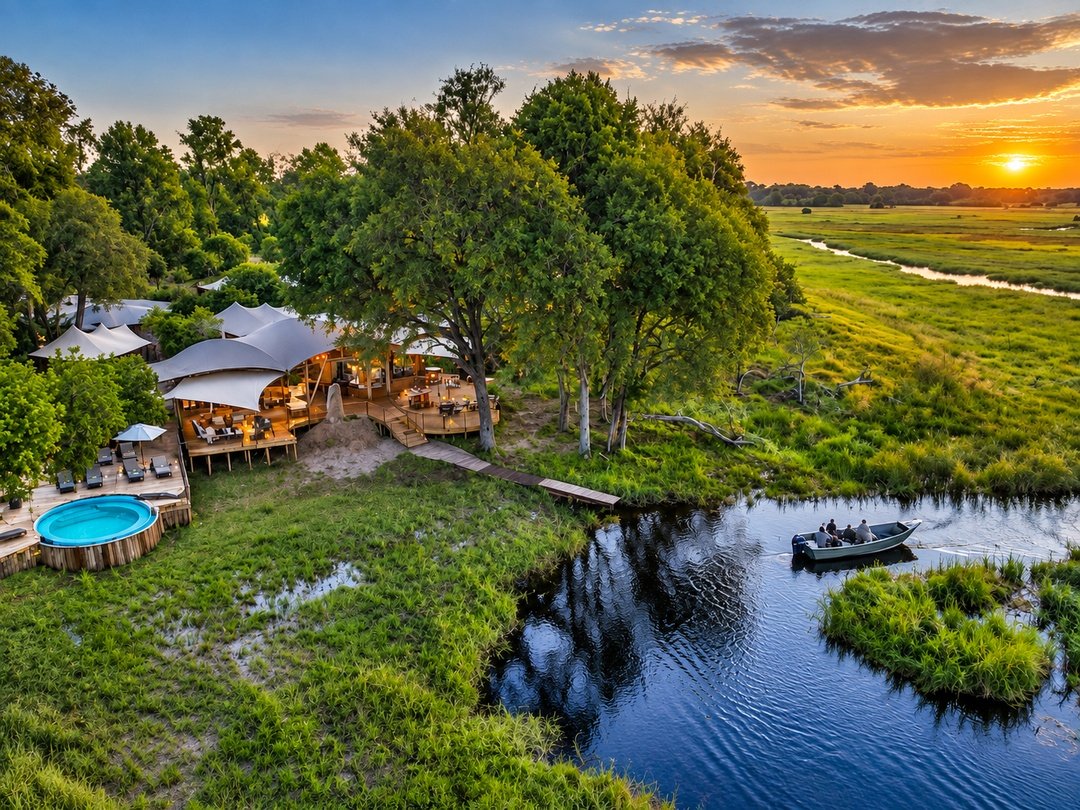 Khwai Leadwood Camp offering premium safari accommodation in Botswana