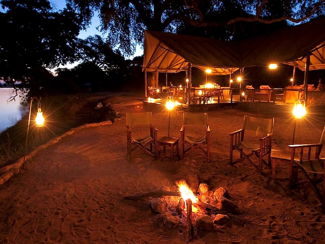 Old Mondoro Camp luxury safari accommodation in Lower Zambezi National Park, Zambia.