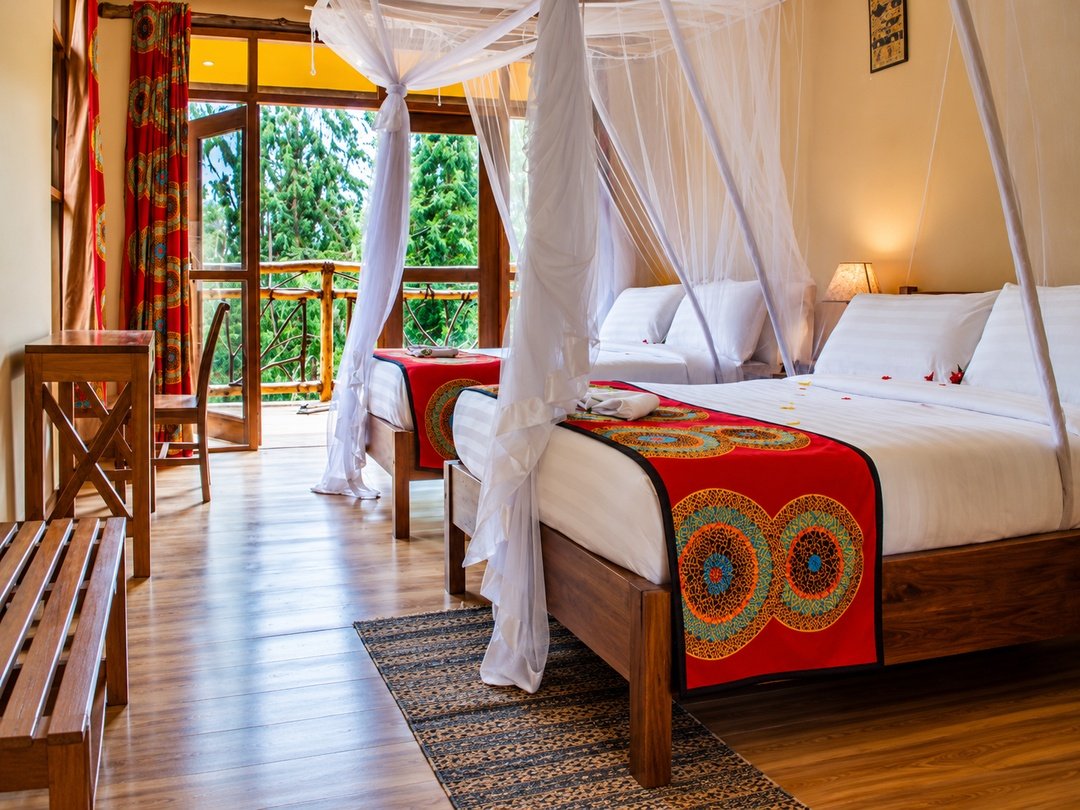 Ichumbi Gorilla Lodge, a mid-range accommodation option for gorilla trekking in Rushaga, Bwindi Impenetrable National Park