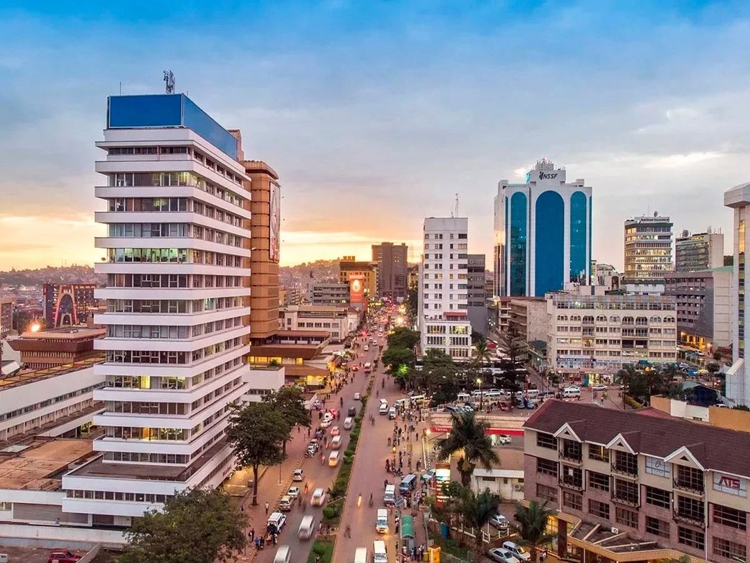 Kampala City skyline in Uganda